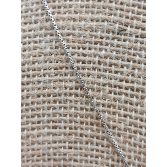 FAS 925 Sterling Silver Butterfly Pendant Crystal Accents Sterling Box Chain 20" - Picture 4 of 8